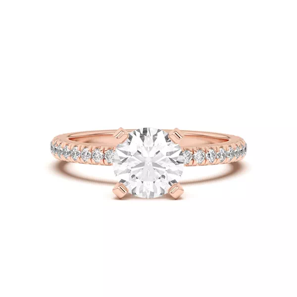 Donna Timeless Pavé Engagement Ring