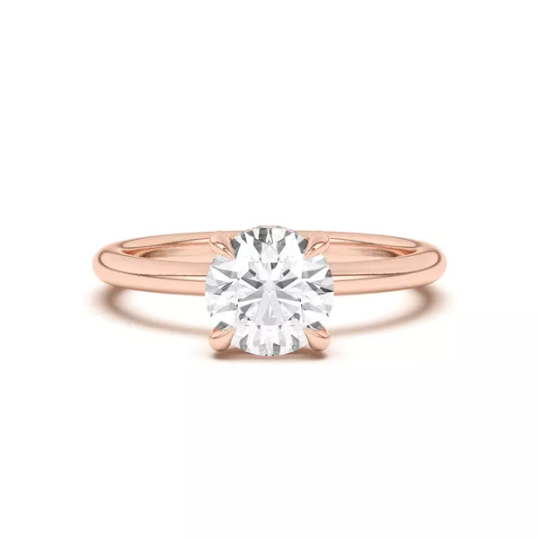 Joelle Hidden Halo Diamond Engagement Ring