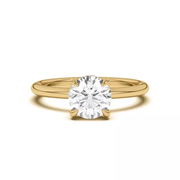 Joelle Hidden Halo Diamond Engagement Ring