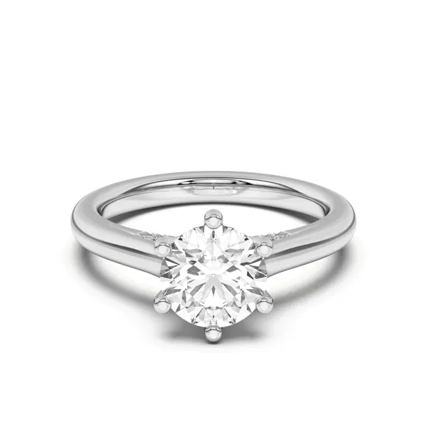 Heather Pavé Bridge Engagement Ring