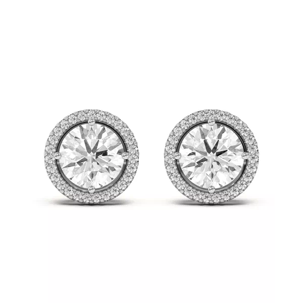 Setting Ella Compass Halo earrings