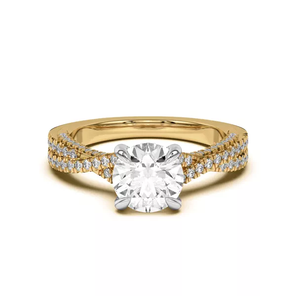 Cambridge Crossing Pavé Diamond Engagement Ring