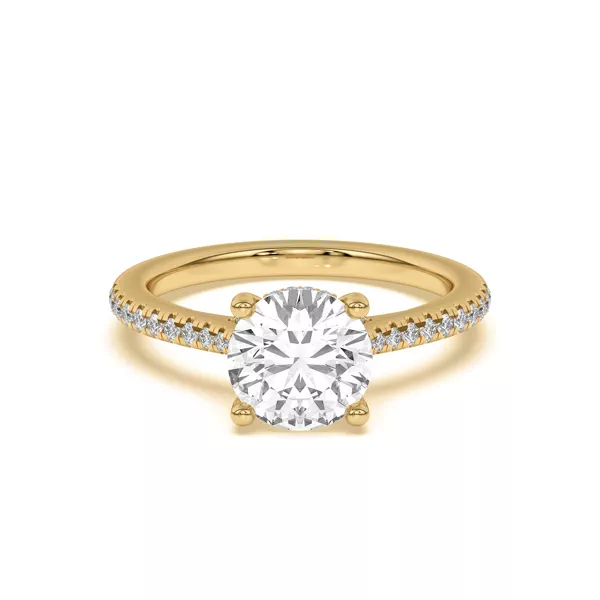 Sonja Pavé Hidden Halo Engagement Ring