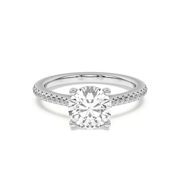 Sonja Pavé Hidden Halo Engagement Ring