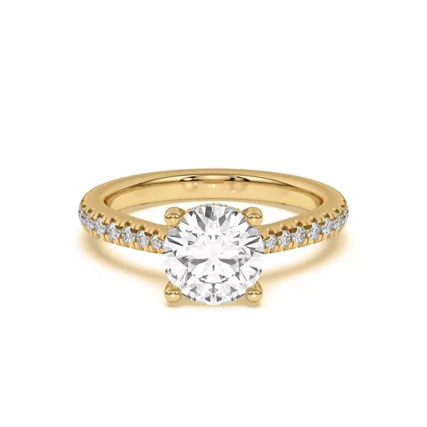 Sonja Grand Pavé Hidden Halo Engagement Ring