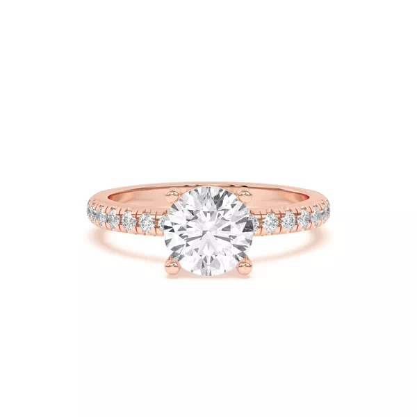 Betsy Classic Pavé Engagement Ring