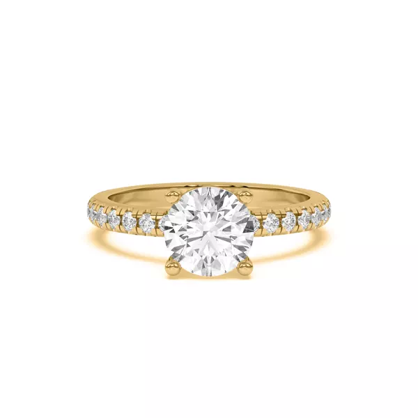Betsy Classic Pavé Engagement Ring