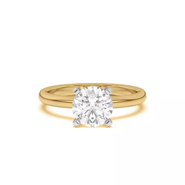 Ally Classic Two-Tone Engagement Ring (2mm)