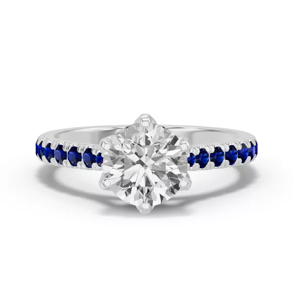 Marigold Grand Tulip Inspired Sapphire Engagement Ring
