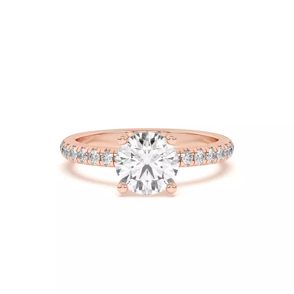 Marie Grand Hidden Halo Lab Pavé Engagement Ring