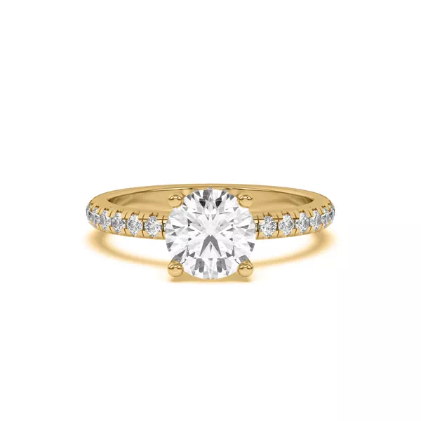 Marie Grand Hidden Halo Lab Pavé Engagement Ring