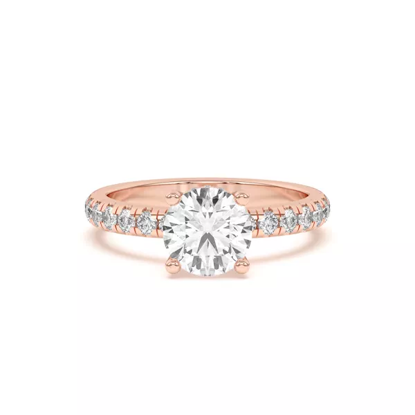 Marie Majestic Hidden Halo Pavé Engagement Ring