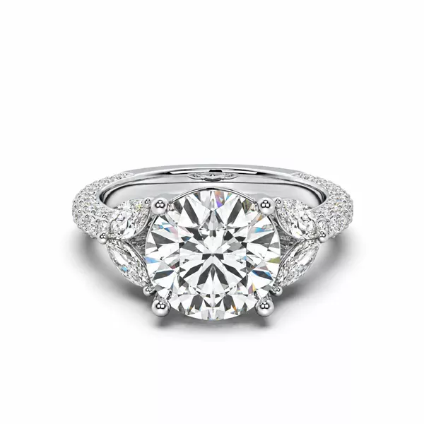 Setting Tavia Wrapped Pavé Lab Diamond