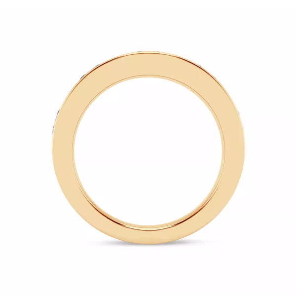 Flush Set Oval Lab Diamond Band