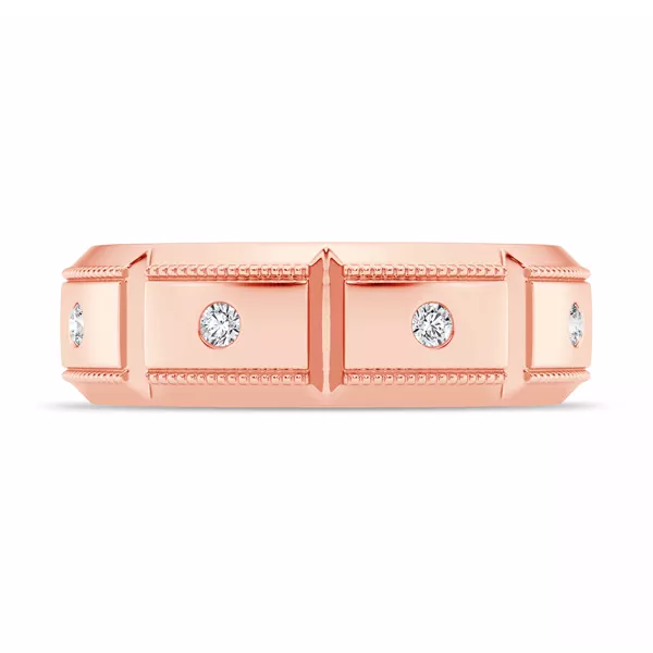 Milgrain Brick Lab Diamond Eternity Band (6.8mm)