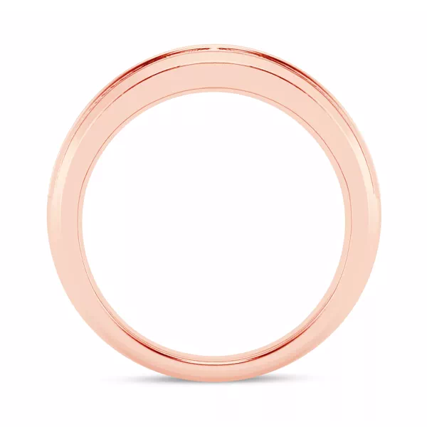 Grooved Channel-Set Lab Diamond Band (7.5mm)