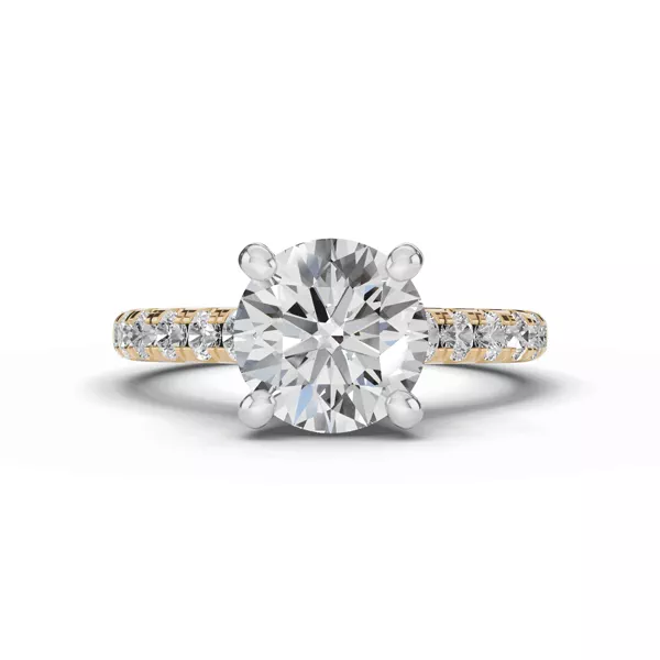 Tradition Pavé Lab Cathedral Engagement Ring (.45ct. tw.)
