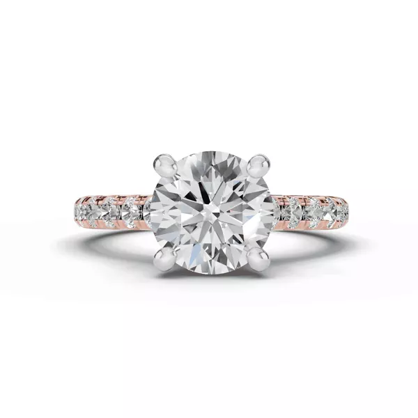 Tradition Pavé Lab Cathedral Engagement Ring (.45ct. tw.)