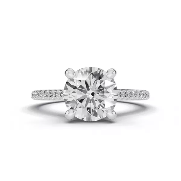 Tradition Hidden Halo Cathedral Pavé Lab Engagement Ring (1/4ct. tw.)
