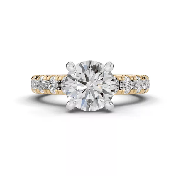 Tradition Hidden Halo Cathedral Pavé Lab Engagement Ring (1.00ct. tw.)