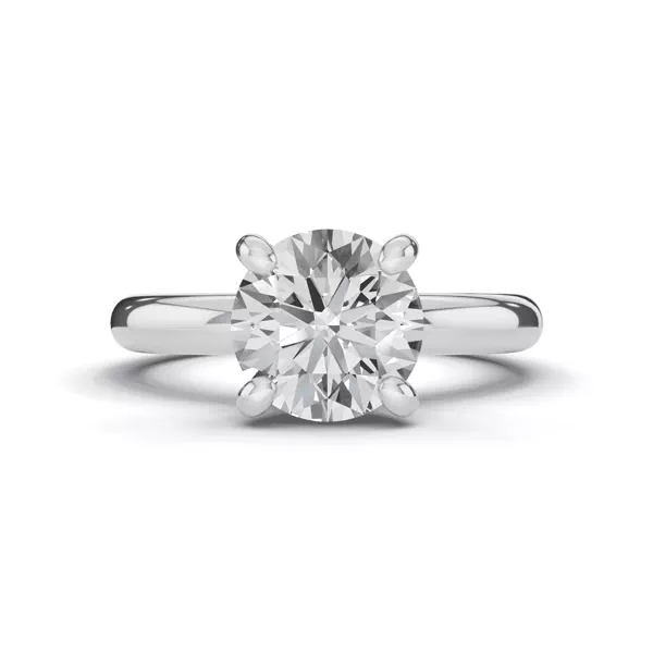 Signature Hearts & Arrows Hidden Halo Lab Engagement Ring (2.7mm)