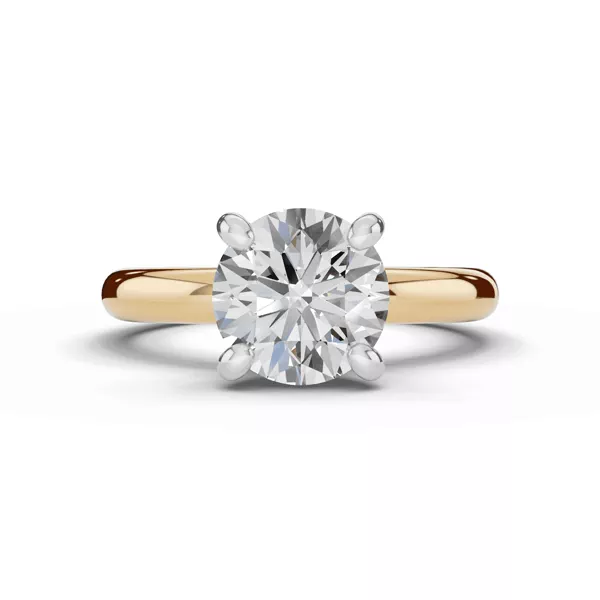 Signature Hearts & Arrows Hidden Halo Lab Engagement Ring (2.7mm)