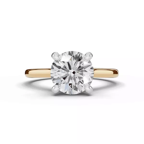 Tradition Hidden Halo Cathedral Lab Engagement Ring (2mm)