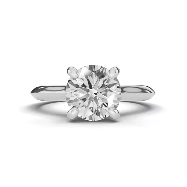 Signature Hearts & Arrows Hidden Halo Knife-Edge Cathedral Lab Engagement Ring