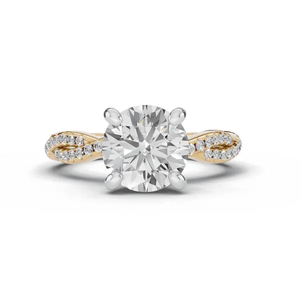 Signature Hearts & Arrows Pavé Spiral Lab Ring