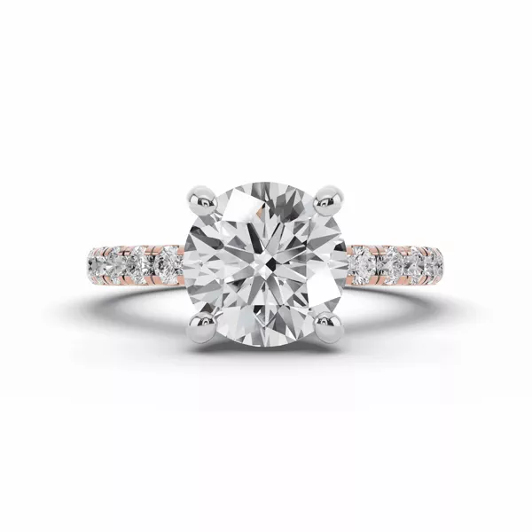 Signature Hearts & Arrows Classic Hidden Halo Pavé Lab Engagement Ring (1/2ct. tw.)
