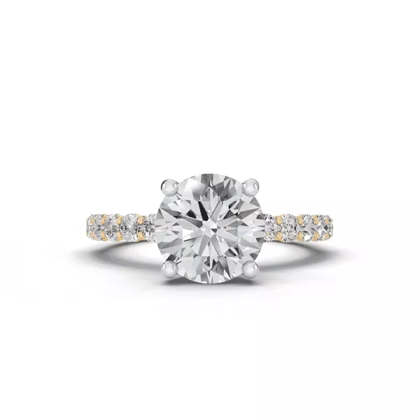 Sculpted Heart Lab Diamond Engagement Ring (.50 ct. tw.)