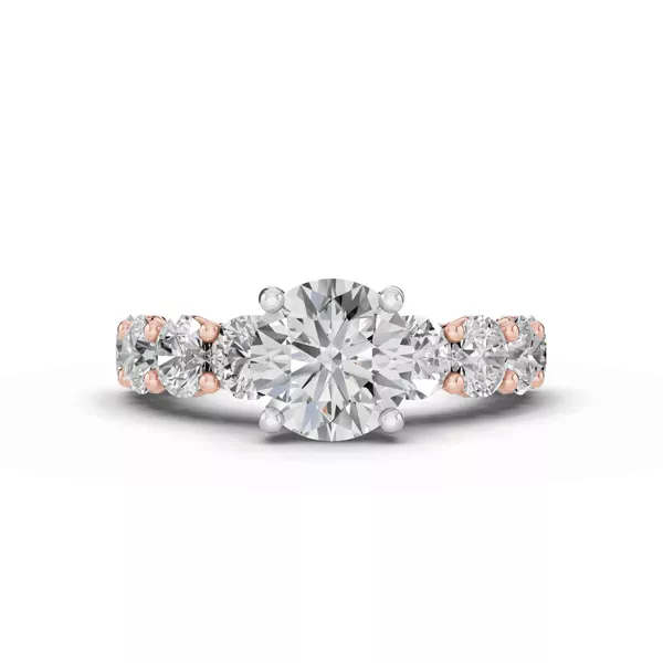 Sculpted Heart Lab Diamond Ring (2.40 ct. tw.)