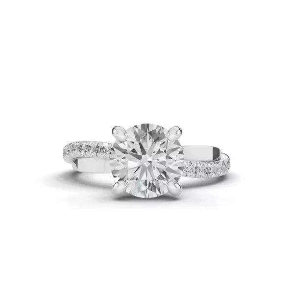 Setting Interlocking Pavé Lab Diamond