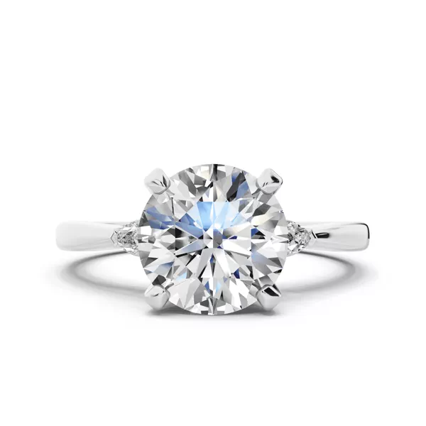 Setting Madison Three-Stone Lab Pear (.10 ct. tw.)