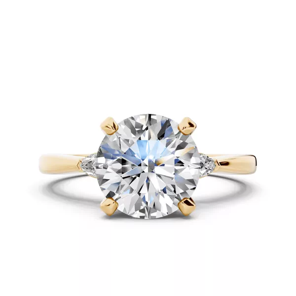 Madison Three-Stone Lab Pear Ring (.10 ct. tw.)