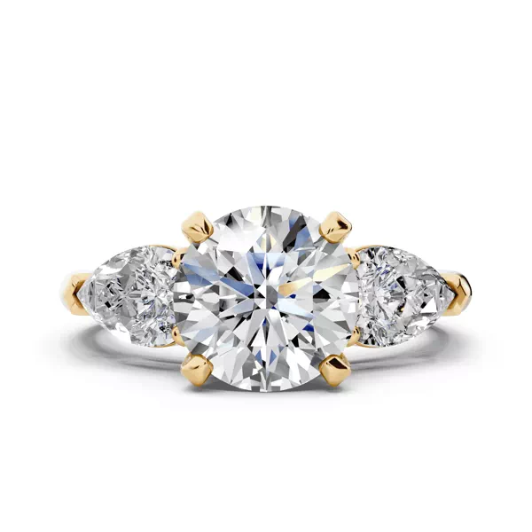 Madison Three-Stone Lab Pear Ring (1.00 ct. tw.)