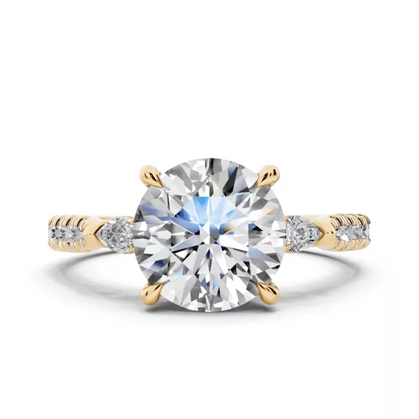 Capri Pear Three-Stone Lab Diamond Ring (0.45 ct. tw.)