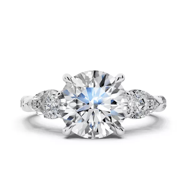 Capri Pear Three-Stone Lab Diamond Ring (0.85 ct. tw.)