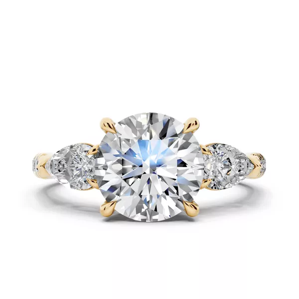 Capri Pear Three-Stone Lab Diamond Ring (0.85 ct. tw.)