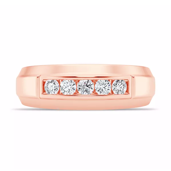 Raised Channel-Set Diamond Band (7mm)