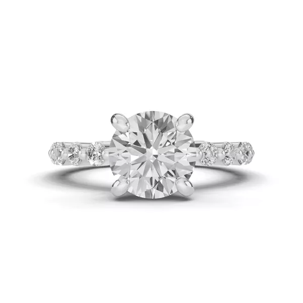 Tradition Pavé Shared Prong Engagement Ring (.70ct. tw.)