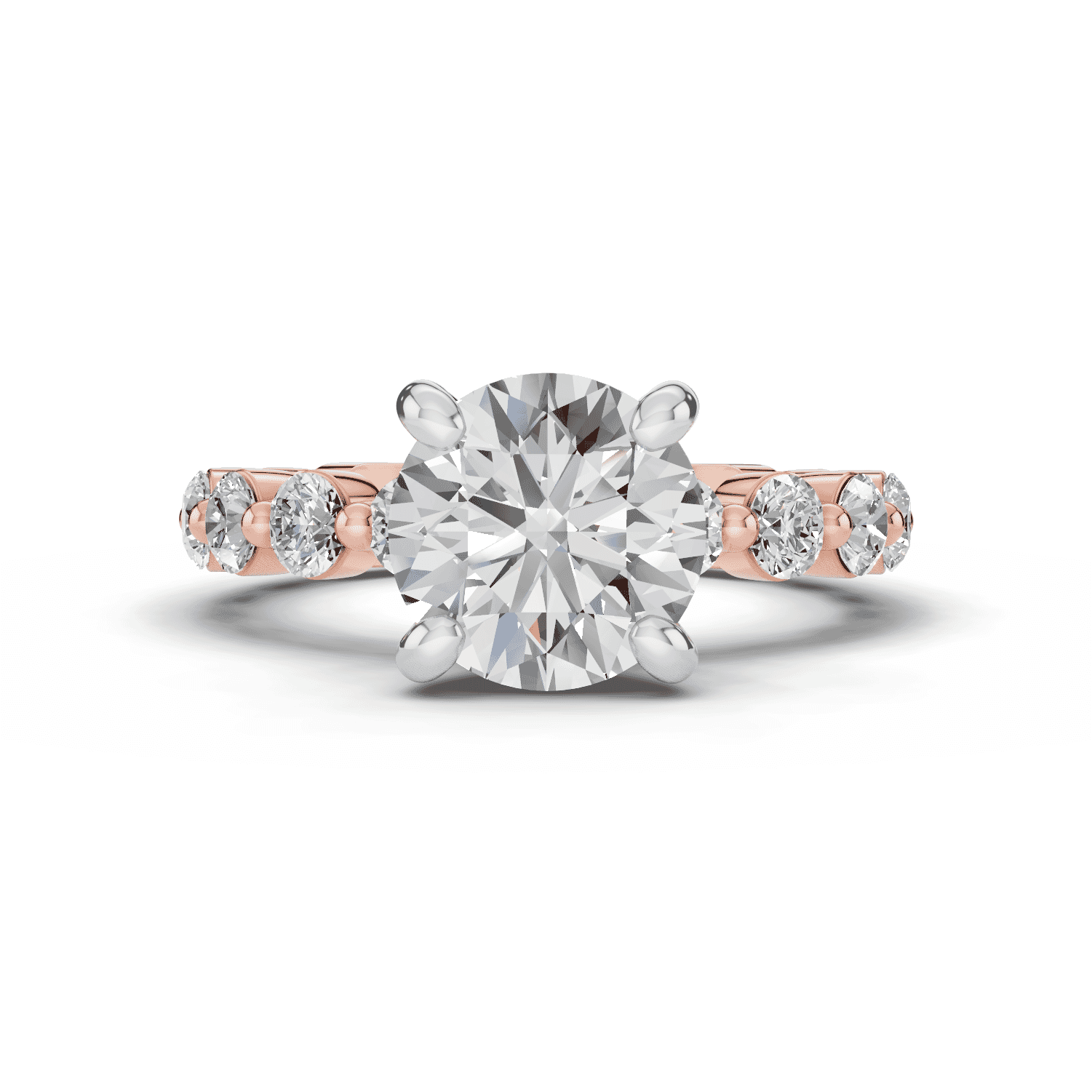 Tradition Pavé Shared Prong Engagement Ring (.95ct. tw.)