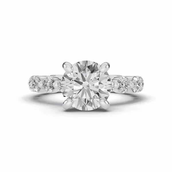 Tradition Pavé Shared Prong Engagement Ring (.95ct. tw.)