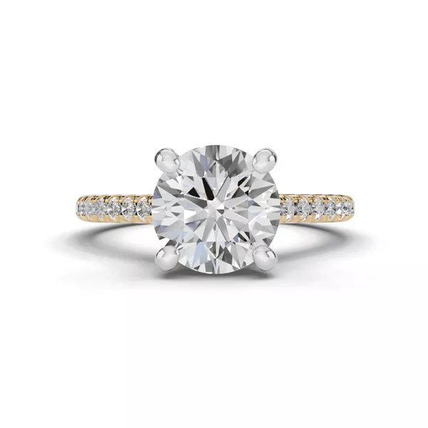 Tradition Hidden Halo Cathedral Pavé Engagement Ring (.30ct. tw.)