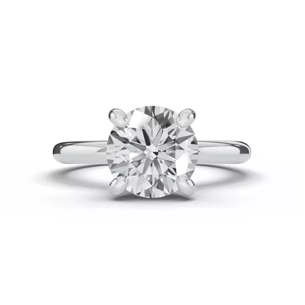 Signature Hearts & Arrows Hidden Halo Engagement Ring (2mm)