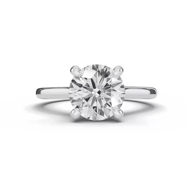Signature Hearts & Arrows Hidden Halo Cathedral Engagement Ring (2mm)