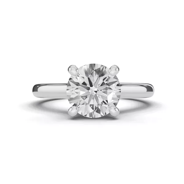 Signature Hearts & Arrows Hidden Halo Cathedral Engagement Ring (2.7mm)