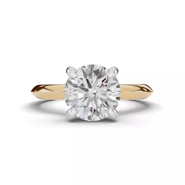 Signature Hearts & Arrows Hidden Halo Knife-Edge Engagement Ring