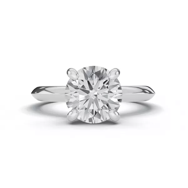 Signature Hearts & Arrows Hidden Halo Knife-Edge Engagement Ring