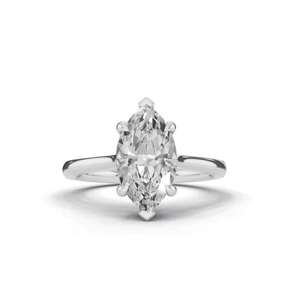 Tradition Cathedral Solitaire Engagement Ring (1.8mm) With 1.01 Carat Marquise Diamond